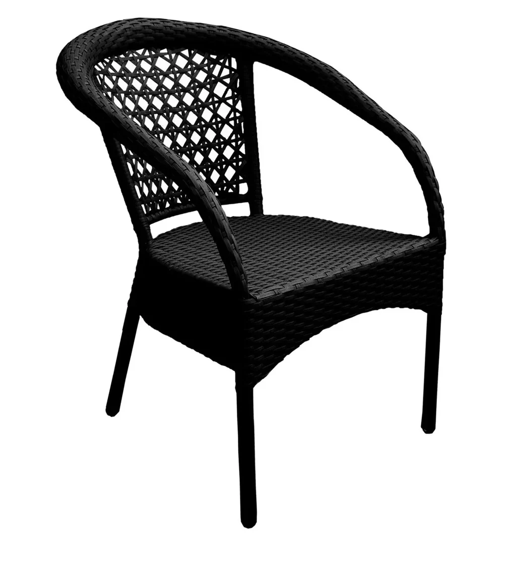MyGreenearth Outdoor Patio Seating Set 2 Chairs 1 Table Black