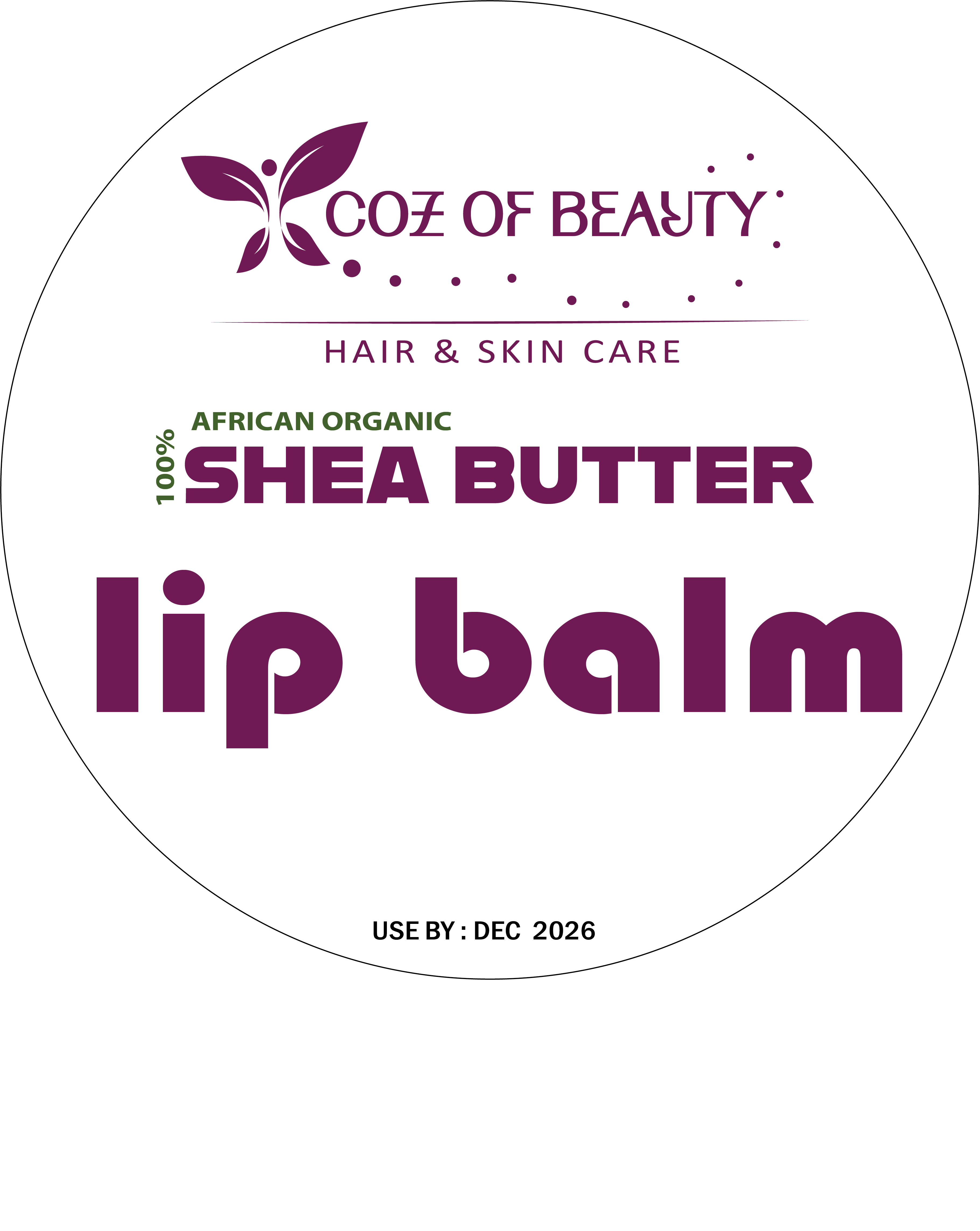 Shea Butter Lip Balm - Vanilla 