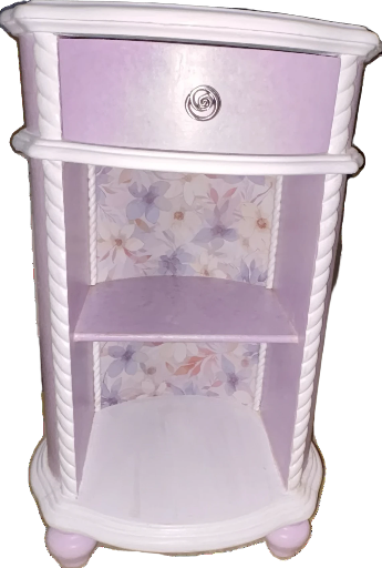 Vintage Lavender Side Table