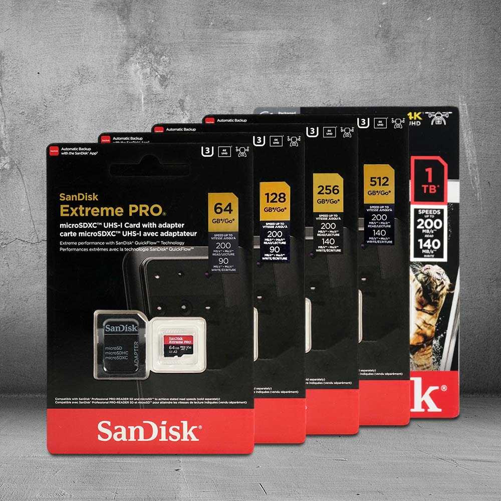 SanDisk Extreme Pro microSDXC UHS-I A2 V30 200MB/s