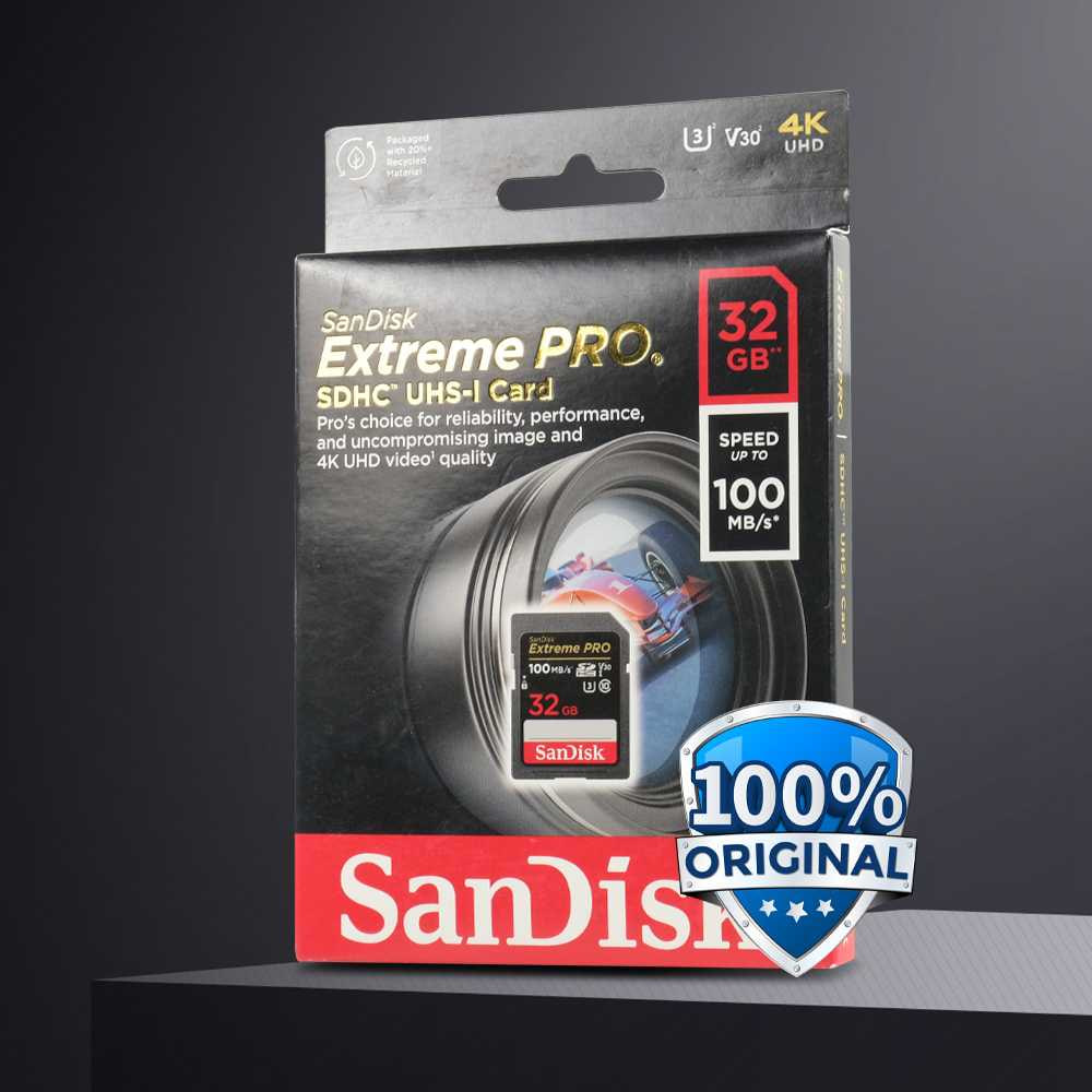 SanDisk Extreme PRO SDXC/HC UHS-I Card U3 V30 100MB/s 200MB/s
