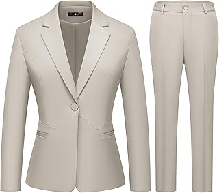 Women's Beige Business Suit Set