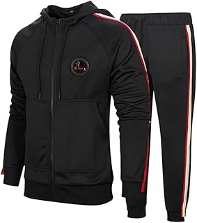 Men's Black Tracksuit Set