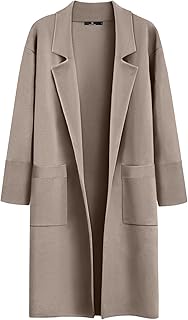 Women's Long Open Front Coat