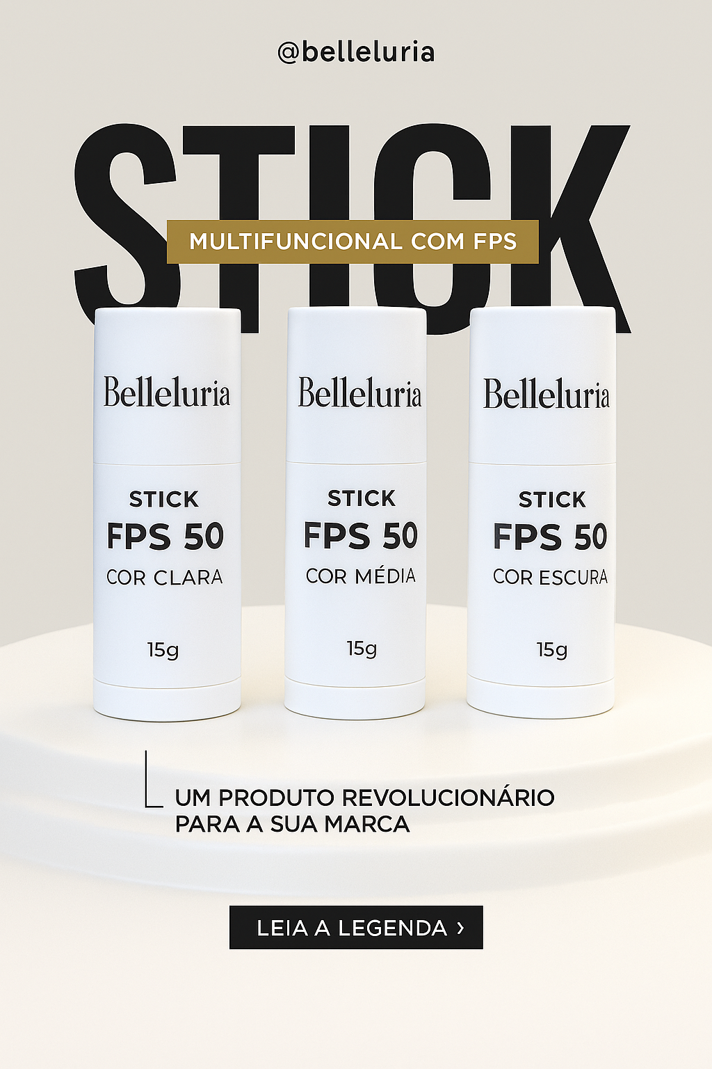 Stick FPS Belle Luria Cor Clara