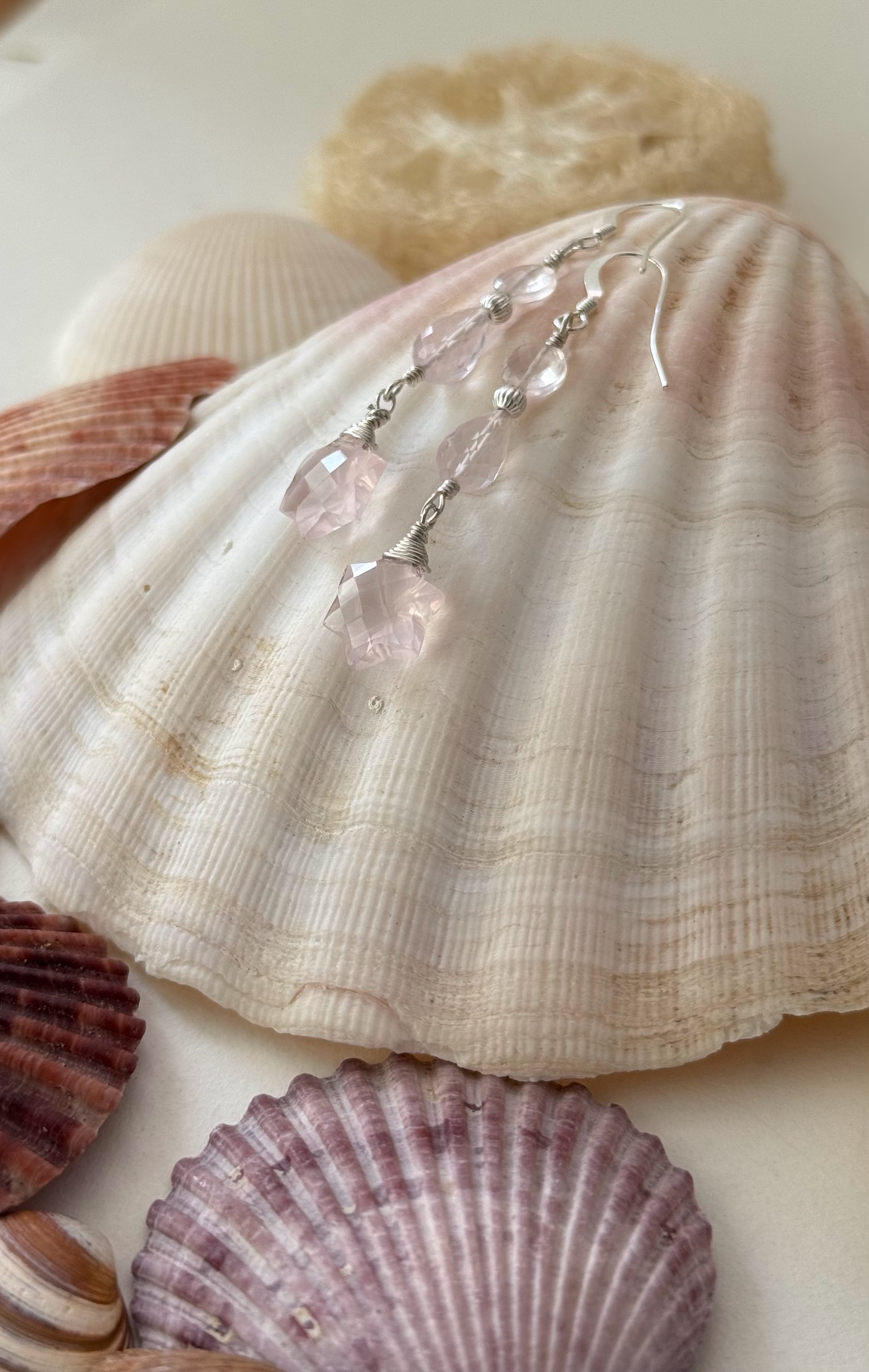 Rose Quartz Earrings