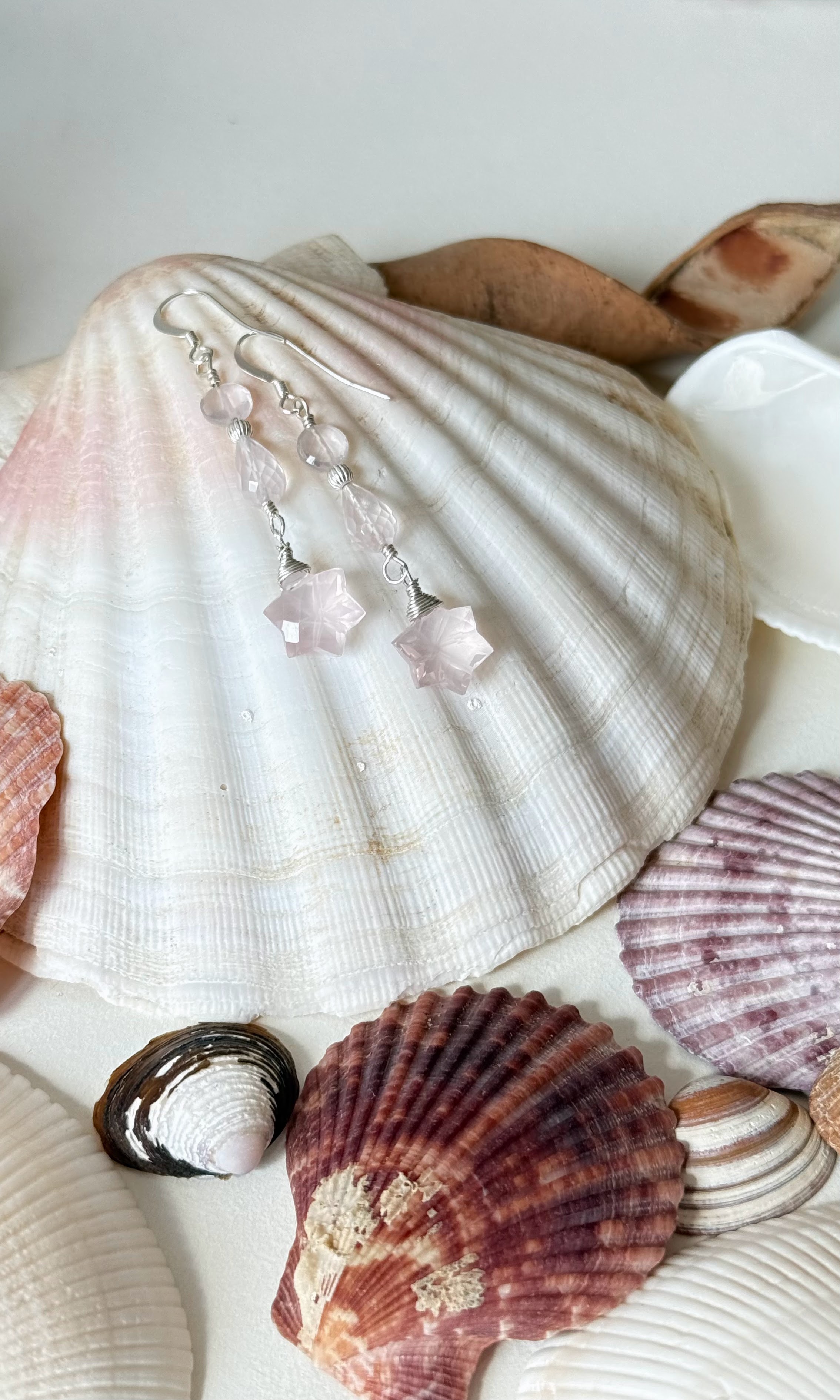 Rose Quartz Earrings