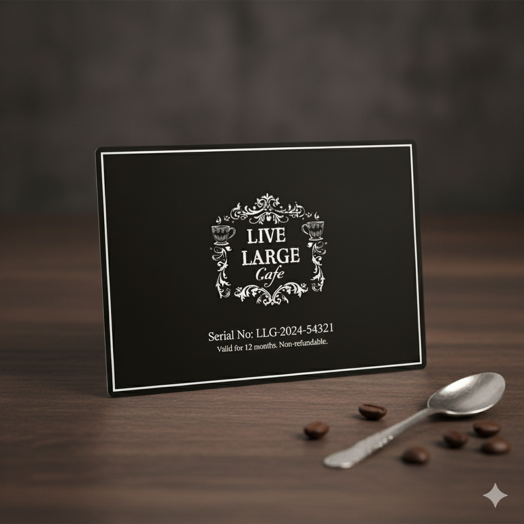 LIVE LARGE Café Racing Gift Card