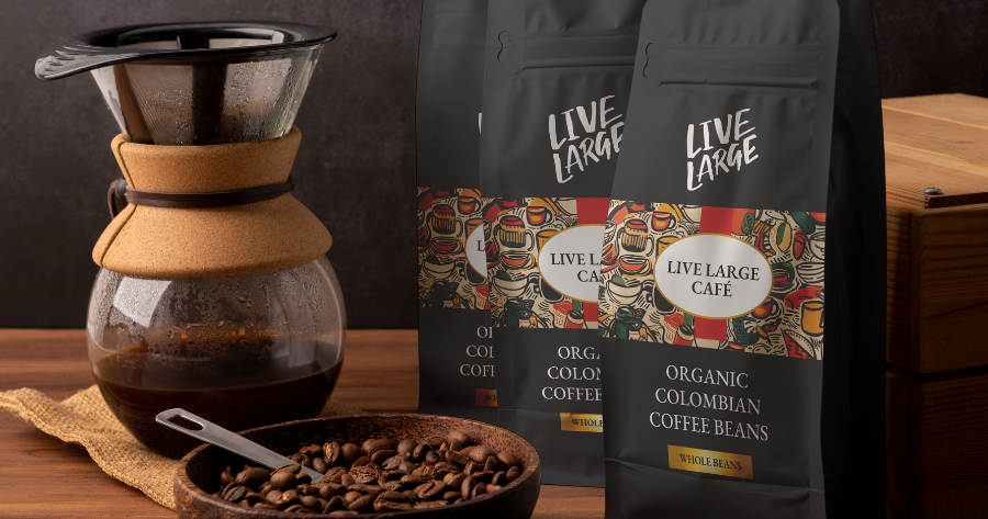Organic Colombian Coffee Beans Whole Beans