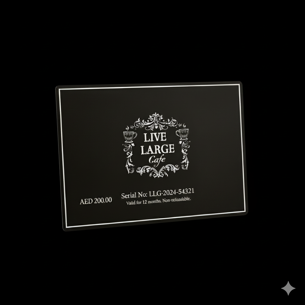 LIVE LARGE Café Racing Gift Card
