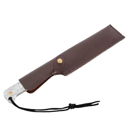 Faca artesanal de aço damasco