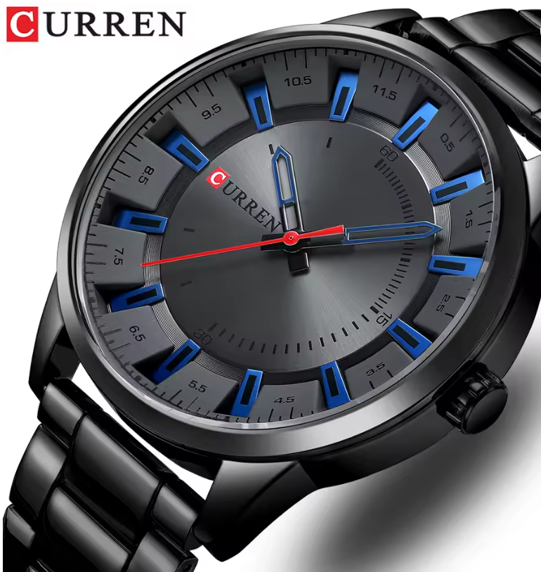 Relógio Masculino Curren Black
