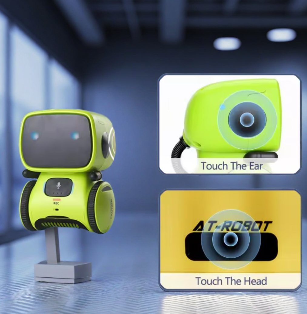 Robô Interativo Infantil amarelo