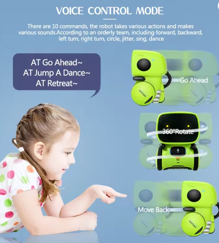 Robô Interativo Infantil amarelo