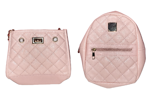 Bolsa de mão feminina rosa