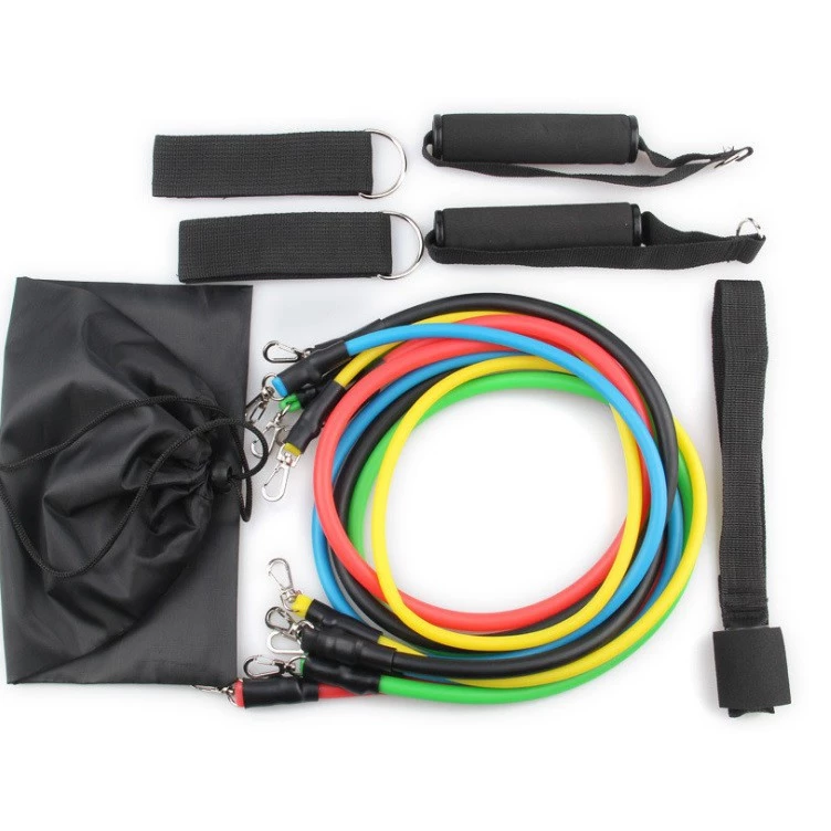 Kit Elásticos Extensor Para Exercícios – 11 Peças