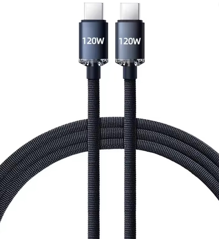 Cabo USB - Entrada e Saída  tipo C 120W 