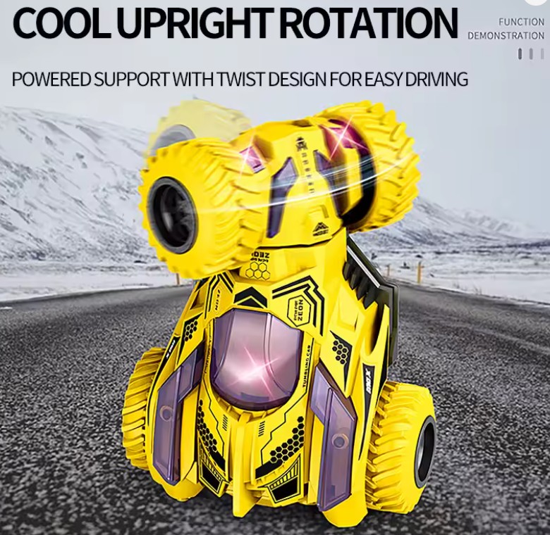 Carro de controle remoto amarelo