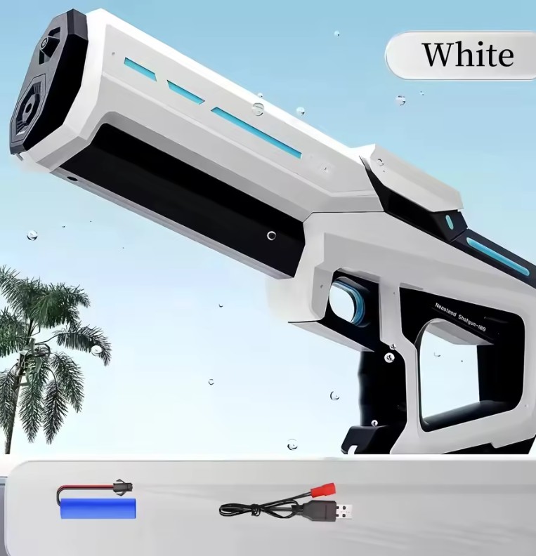 Pistola d'água elétrica branca