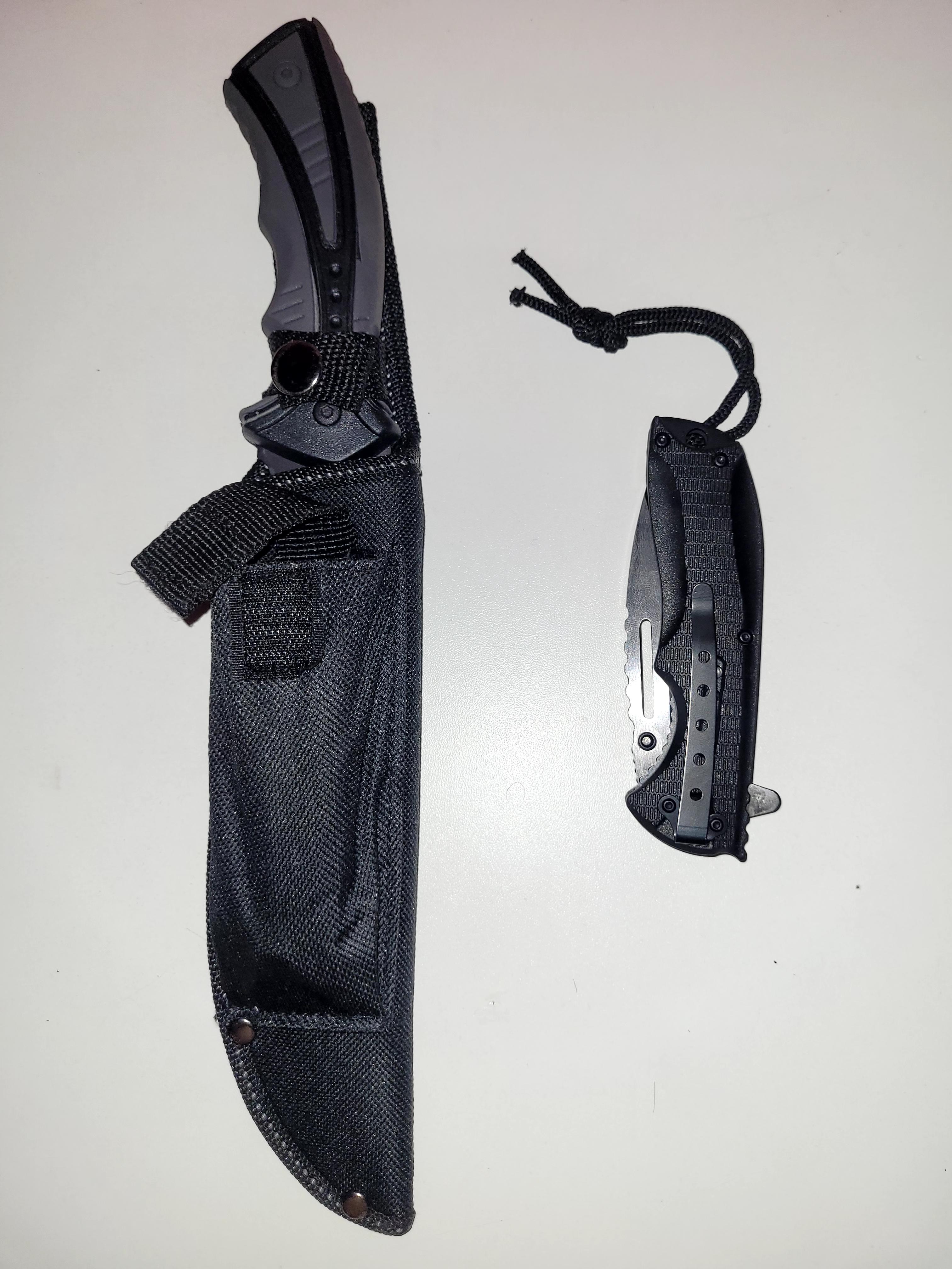 Conjunto de facas táticas