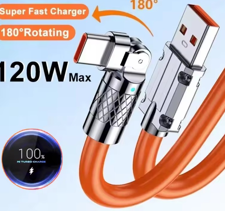 Cabo carregador USB-C de 120W