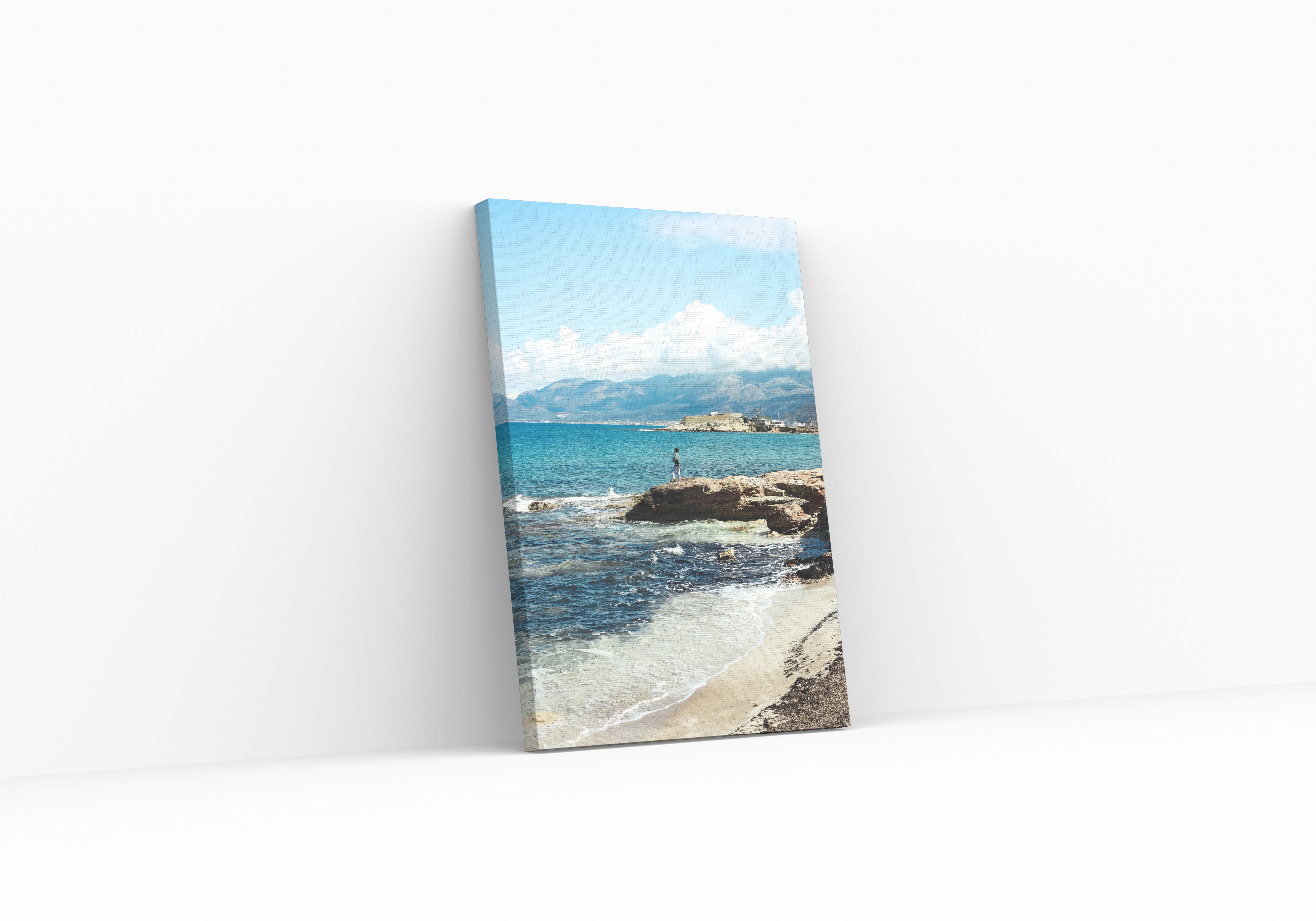 Coastal Fishing Canvas Wall Art
