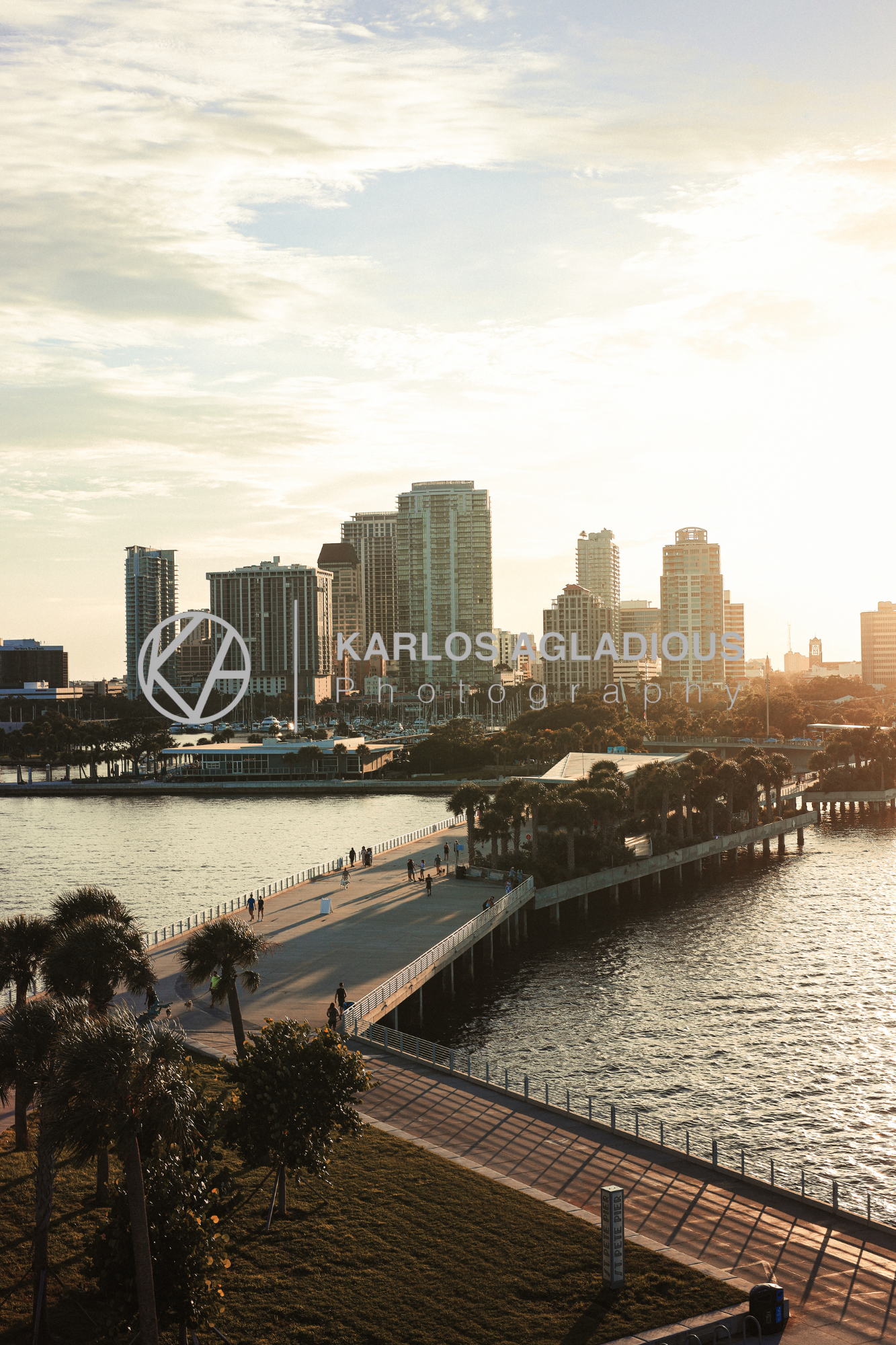 St. Petersburg Tampa Skyline Canvas Wall Art 