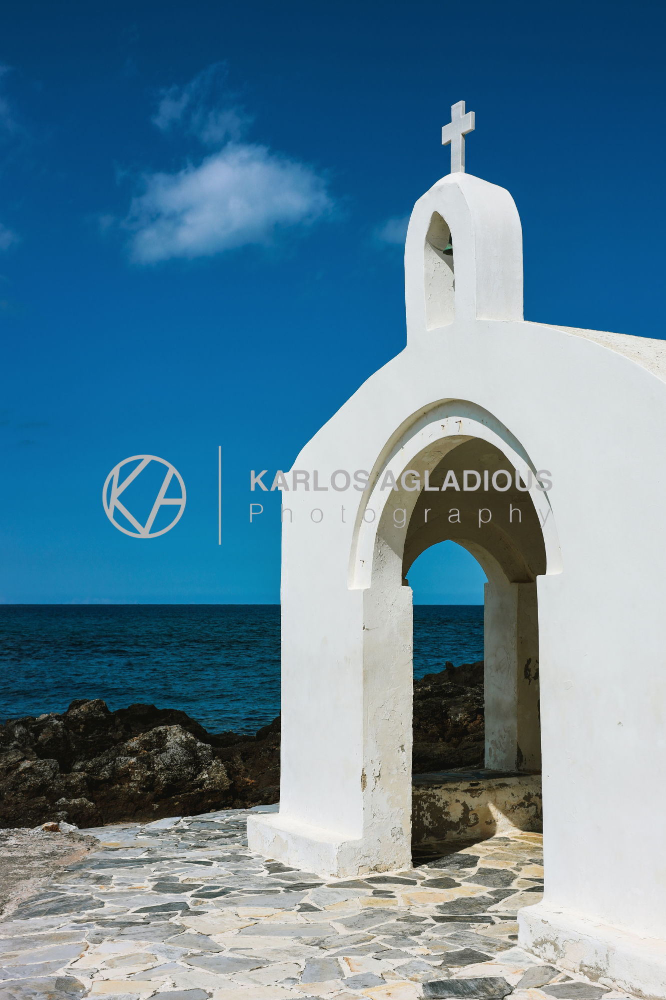 Greek Chapel Canvas Wall Art