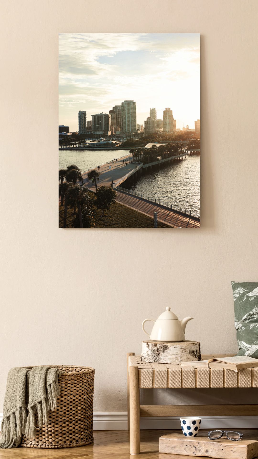 St. Petersburg Tampa Skyline Canvas Wall Art 
