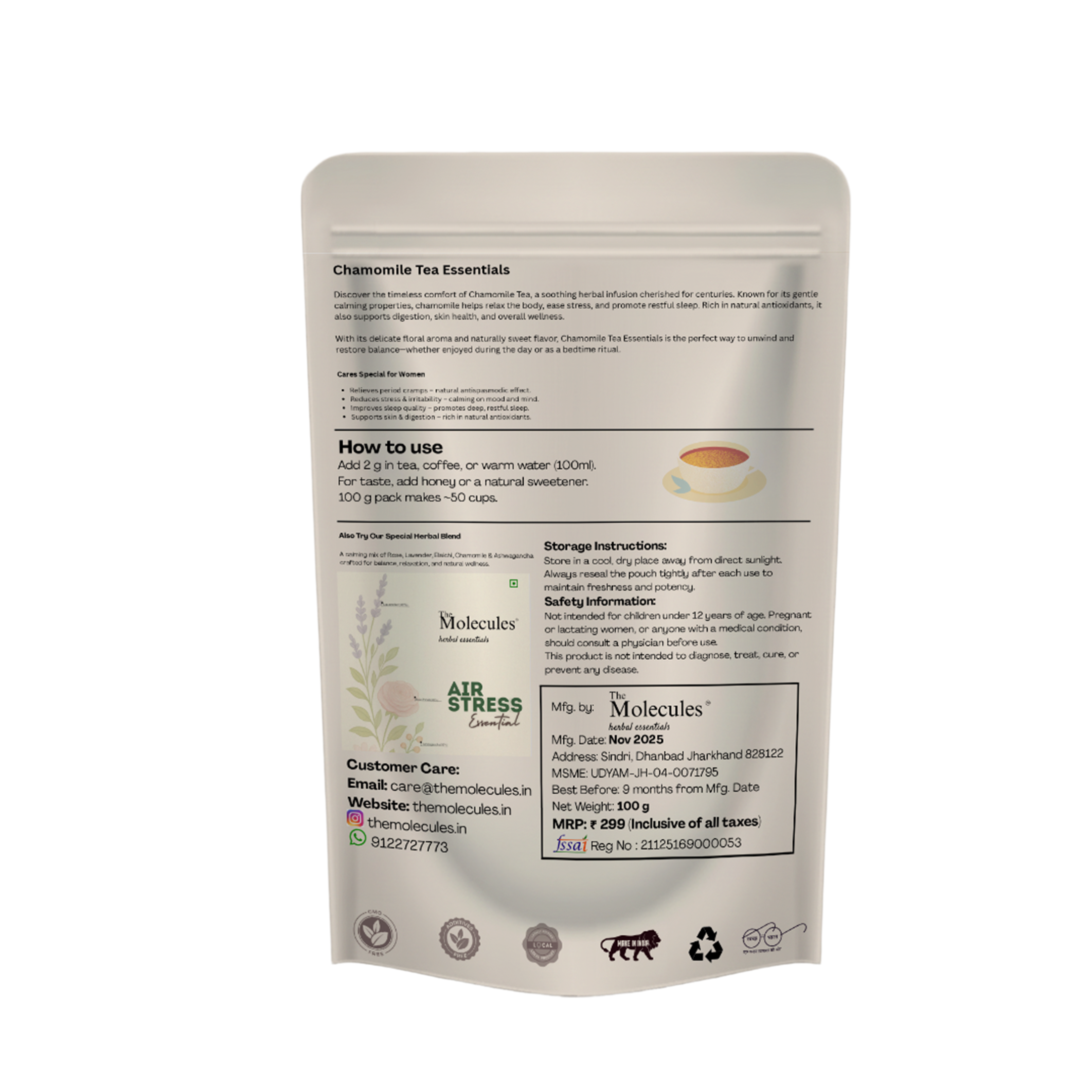 Chamomile Tea essential 