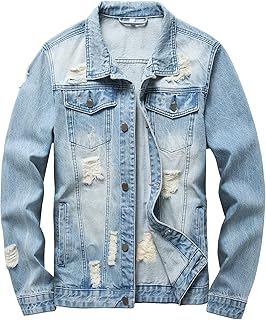 Distressed Light Blue Denim Jacket