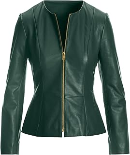 Women's Green Leather Jacket