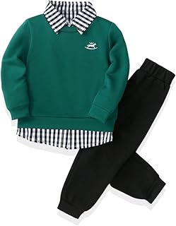 Kids Green Sweatshirt and Pants Set