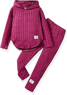 Children’s ribbed two-piece hoodie set