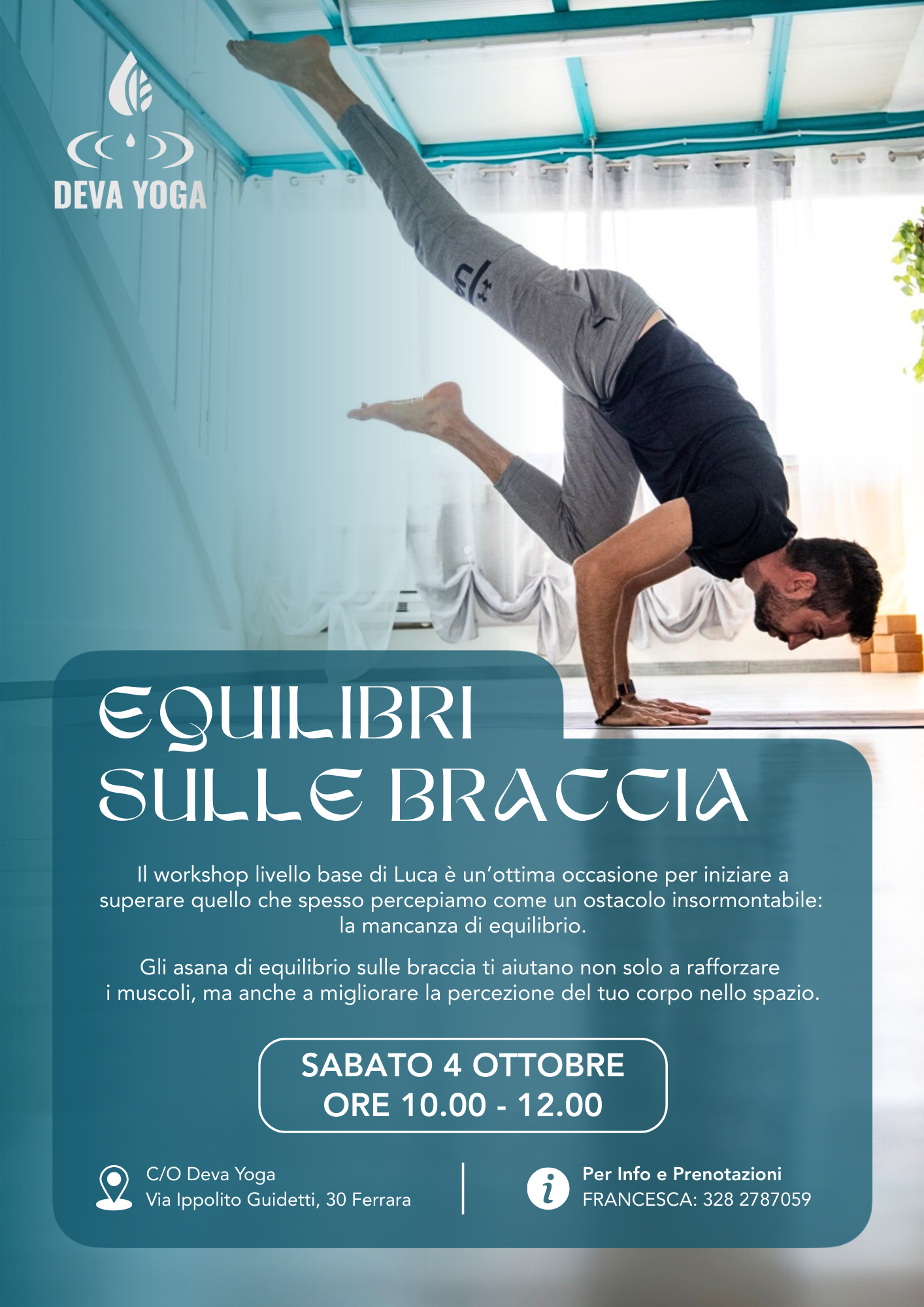 4 Ottobre - Equilibri sulle braccia