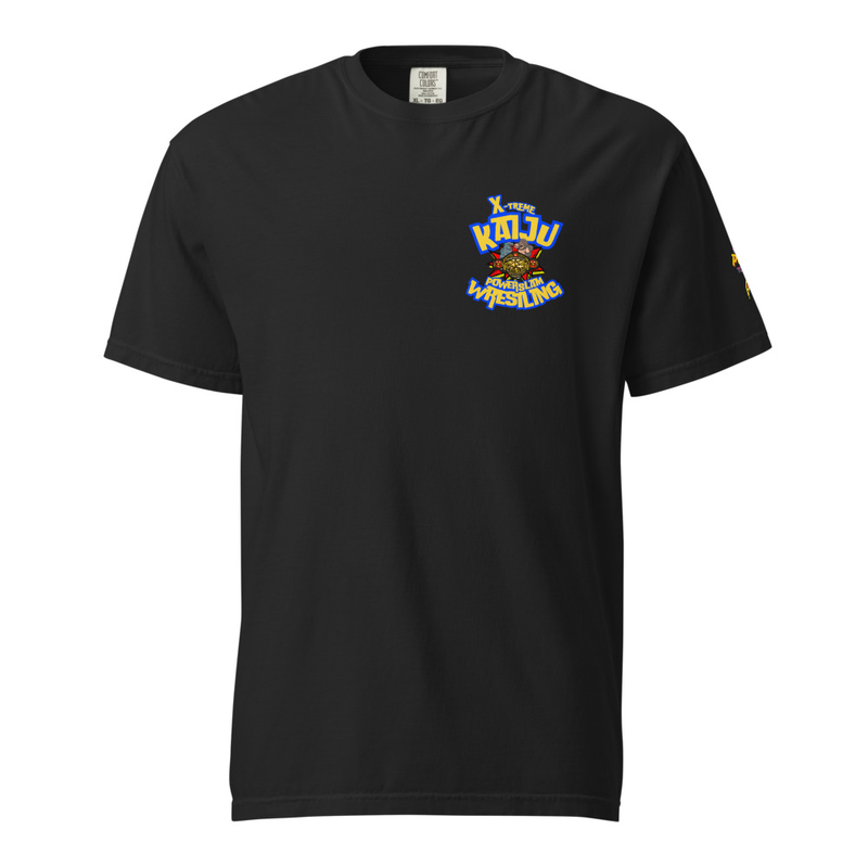 X-treme Kaiju PowerSlam Wrestling - Small Logo Crest -T-Shirt