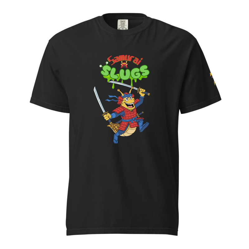 Samurai Slugs Cartoon Hero T-shirt - Unisex garment-dyed heavyweight t-shirt