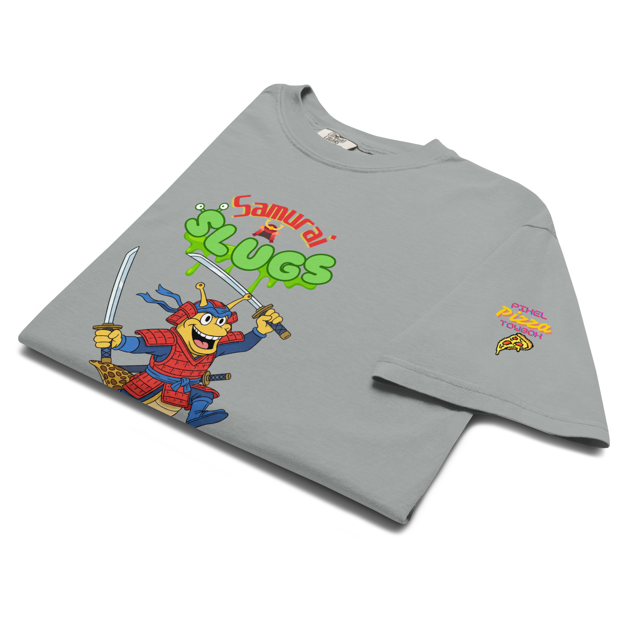 Samurai Slugs Cartoon Hero T-shirt - Unisex garment-dyed heavyweight t-shirt
