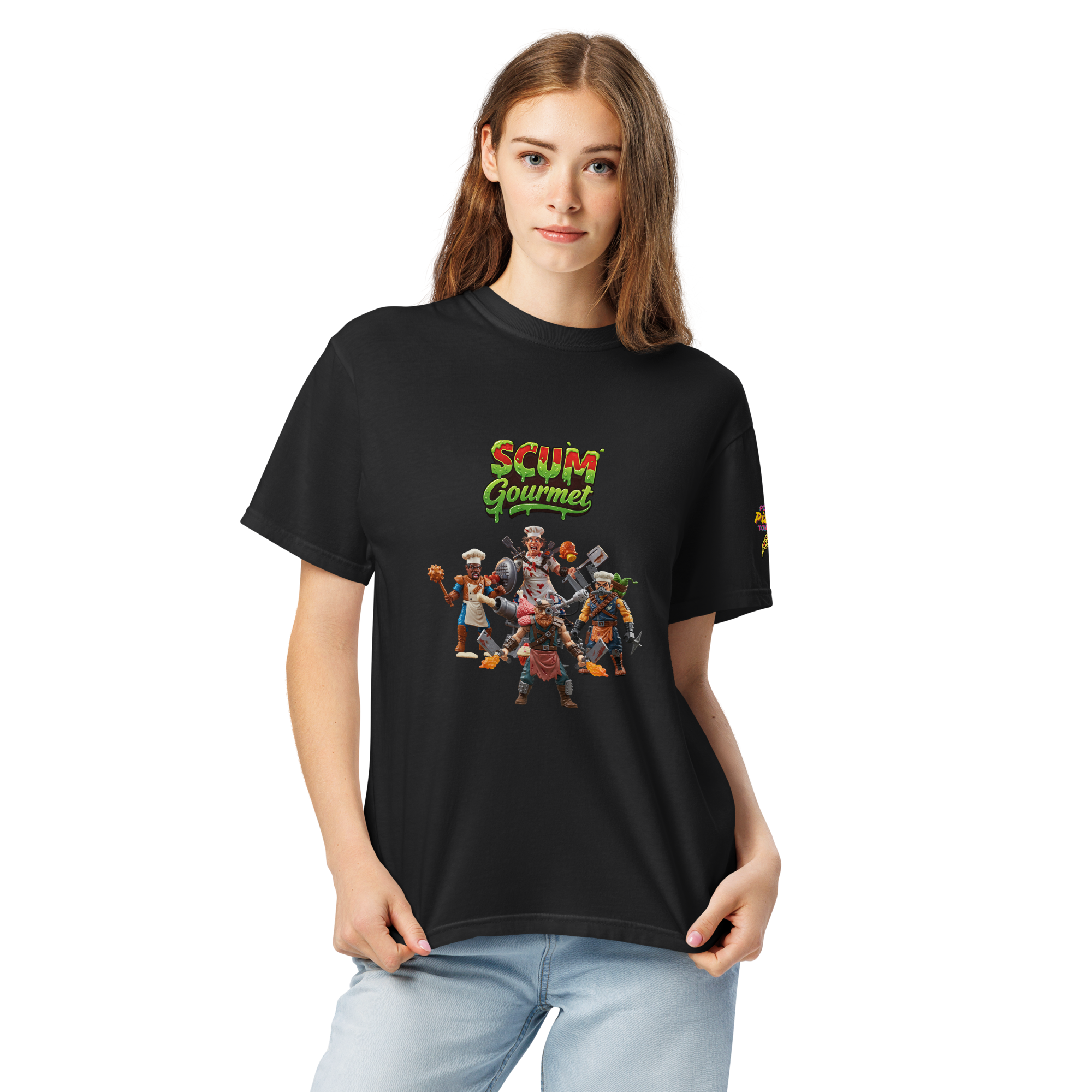 Scum Gourmet - Zombie Fighting Culinary Commandos T-shirt