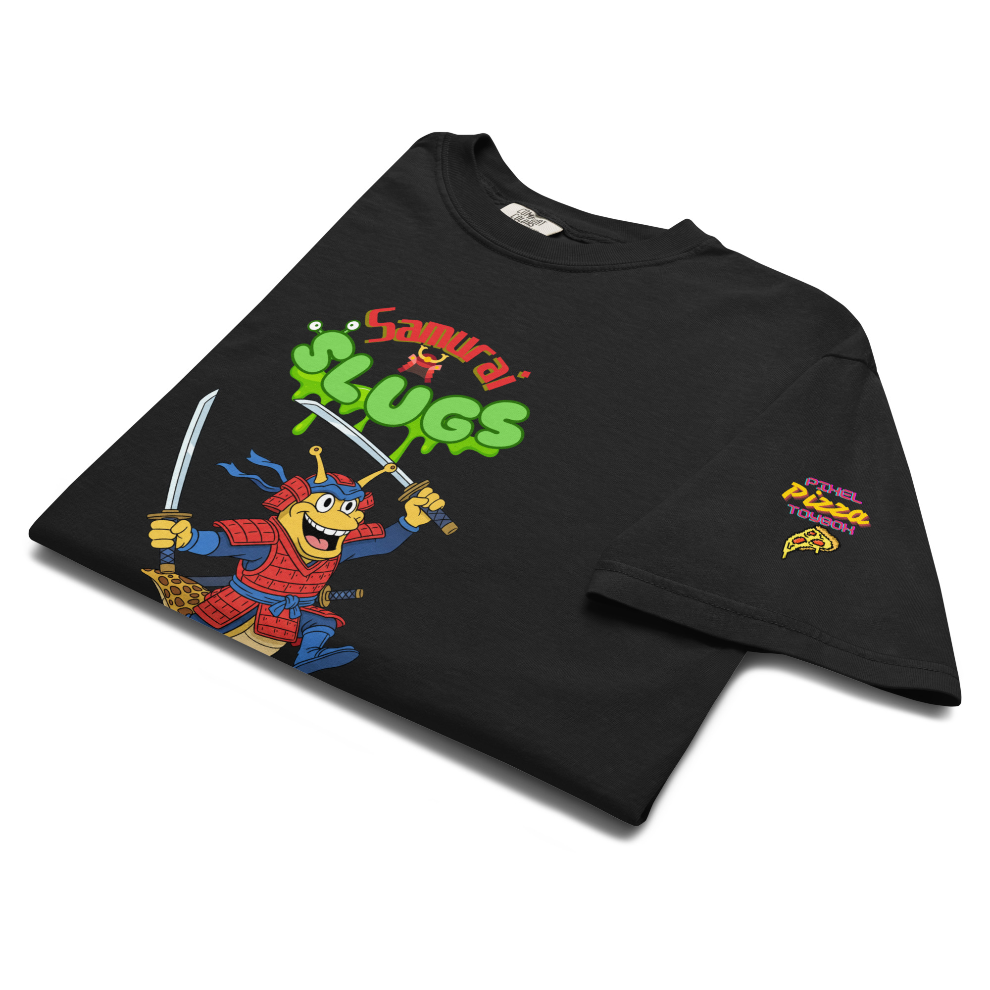 Samurai Slugs Cartoon Hero T-shirt - Unisex garment-dyed heavyweight t-shirt