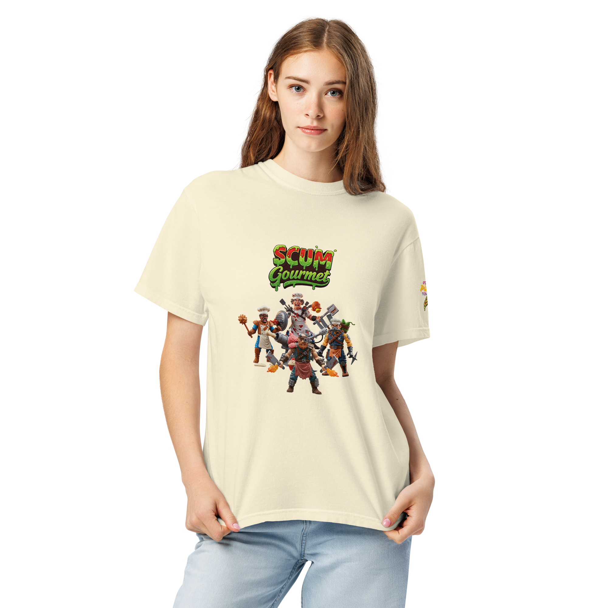 Scum Gourmet - Zombie Fighting Culinary Commandos T-shirt