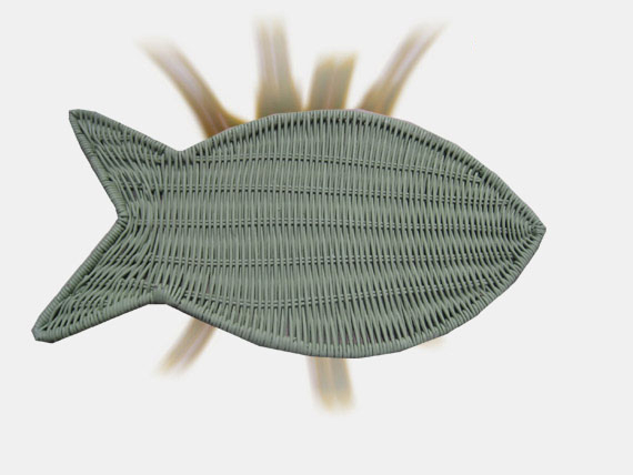 Natural Rattan Fish Wall Decor