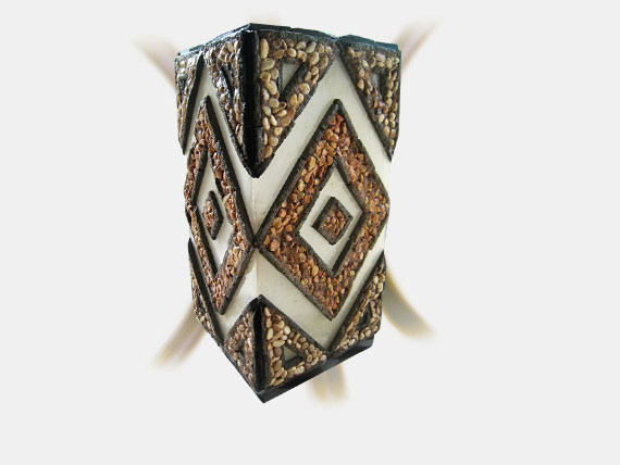 Handcrafted Geometric Wall Lamp