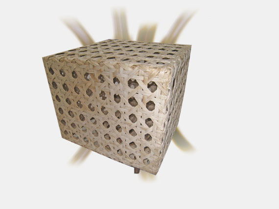 Handmade Rattan Side Table