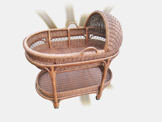 Wicker Baby Bassinet