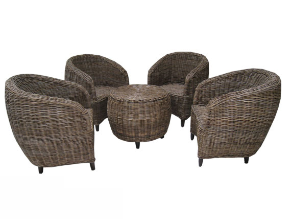Wicker Patio Lounge Set