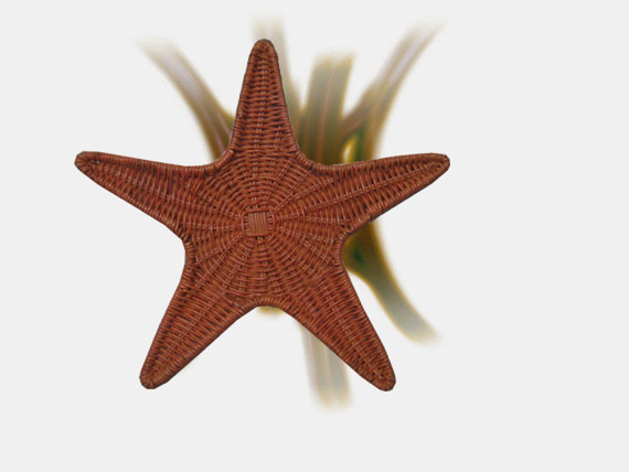 Wicker Starfish Decor