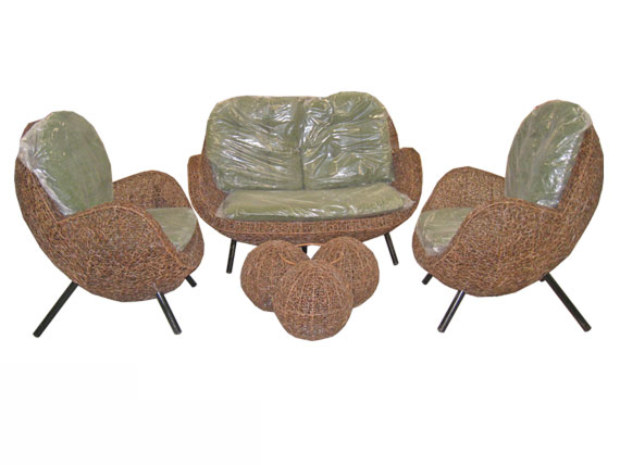 Wicker Rattan Lounge Set