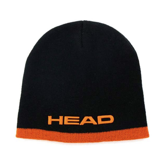 Gorro Head negro y naranja