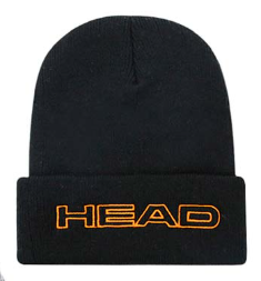 Gorro Head negro y naranja